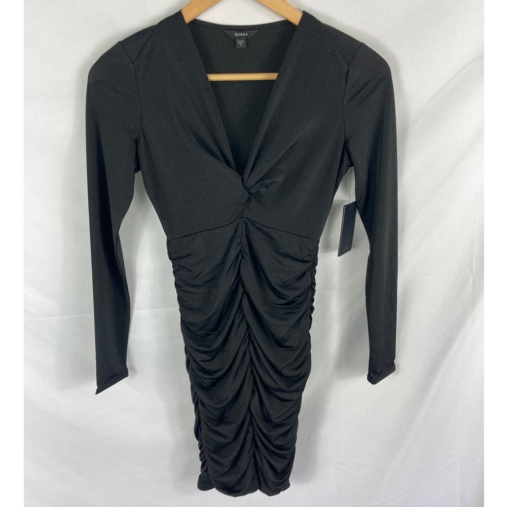 NWT Guess Knot Front Dress in Jet Black Size XS